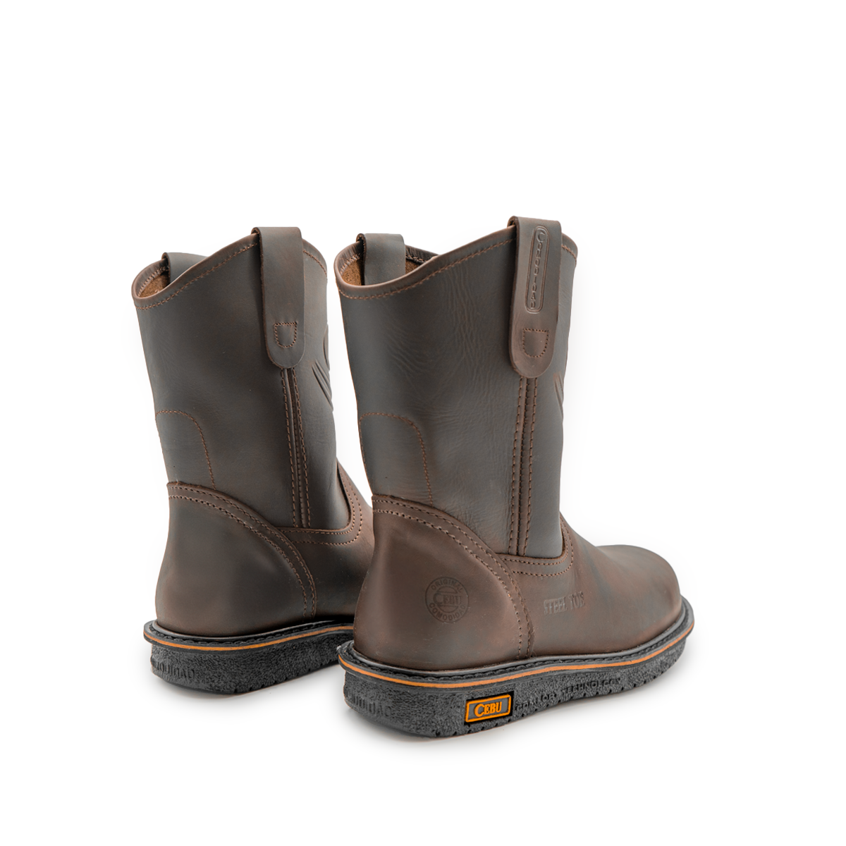 Botas de trabajo cómodas con punta suave de 10 "para hombres