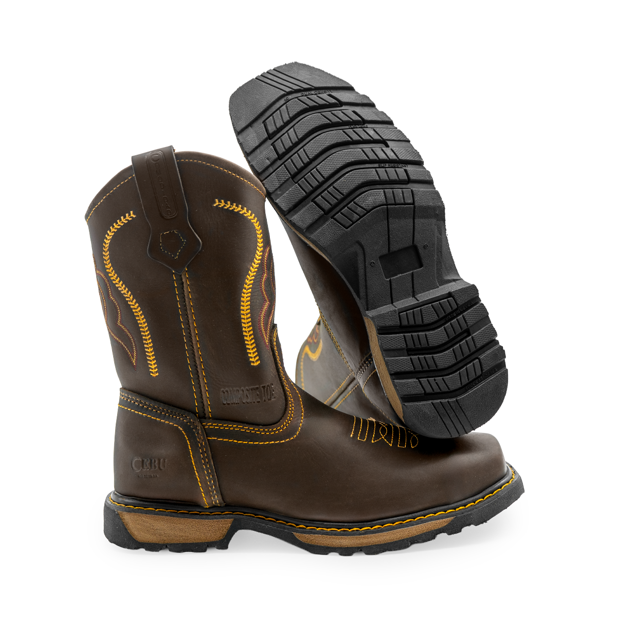 CEBU Men's Rodeo Composite-Toe Work Boot