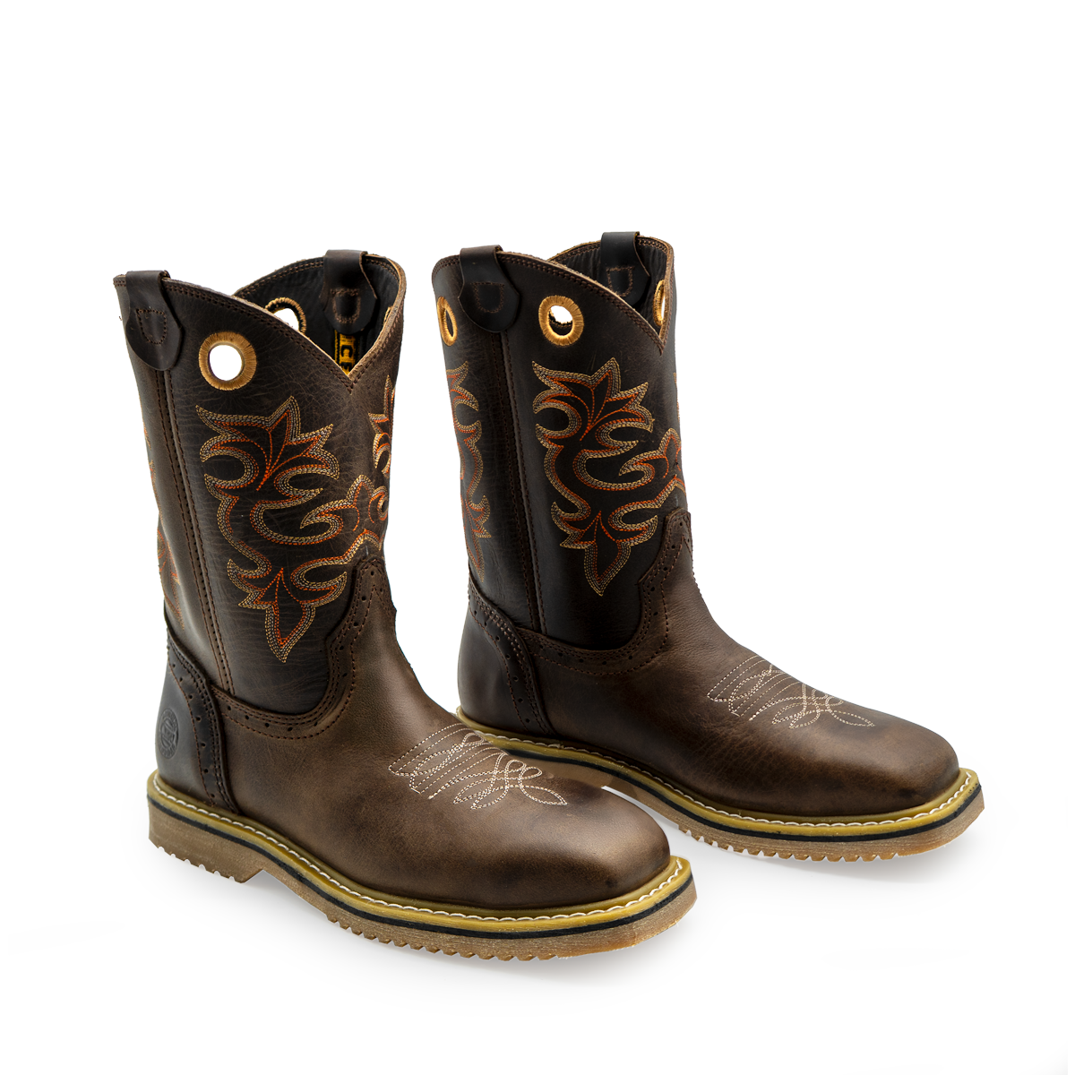 Botas de trabajo sin cordones PR Rayas Soft Toe 10 "para hombre