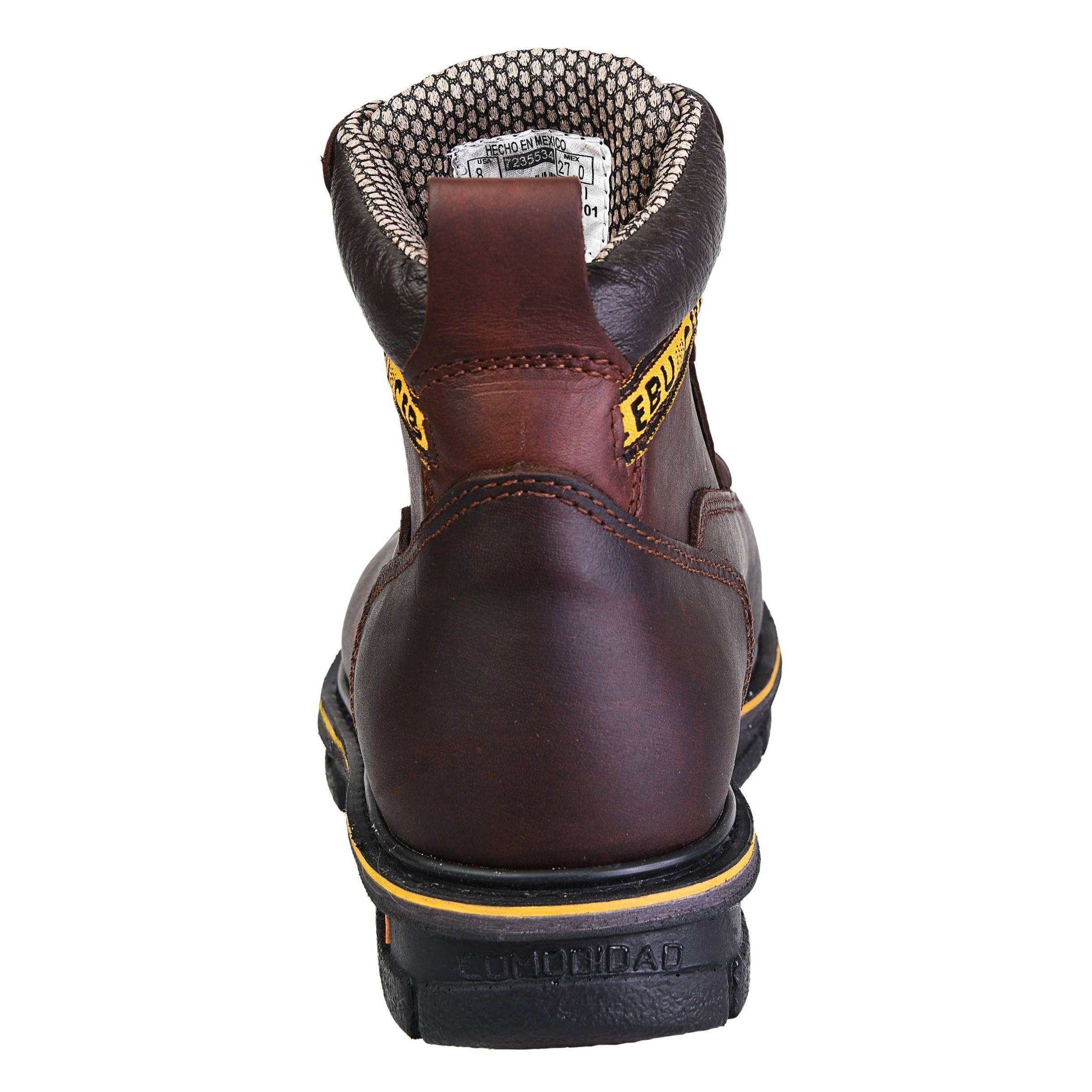 Men's Work Boots - Steel Toe & Versatile - Brown Work Boots - Cebu - 6" Work Boots - Brown 6in Work Boots
