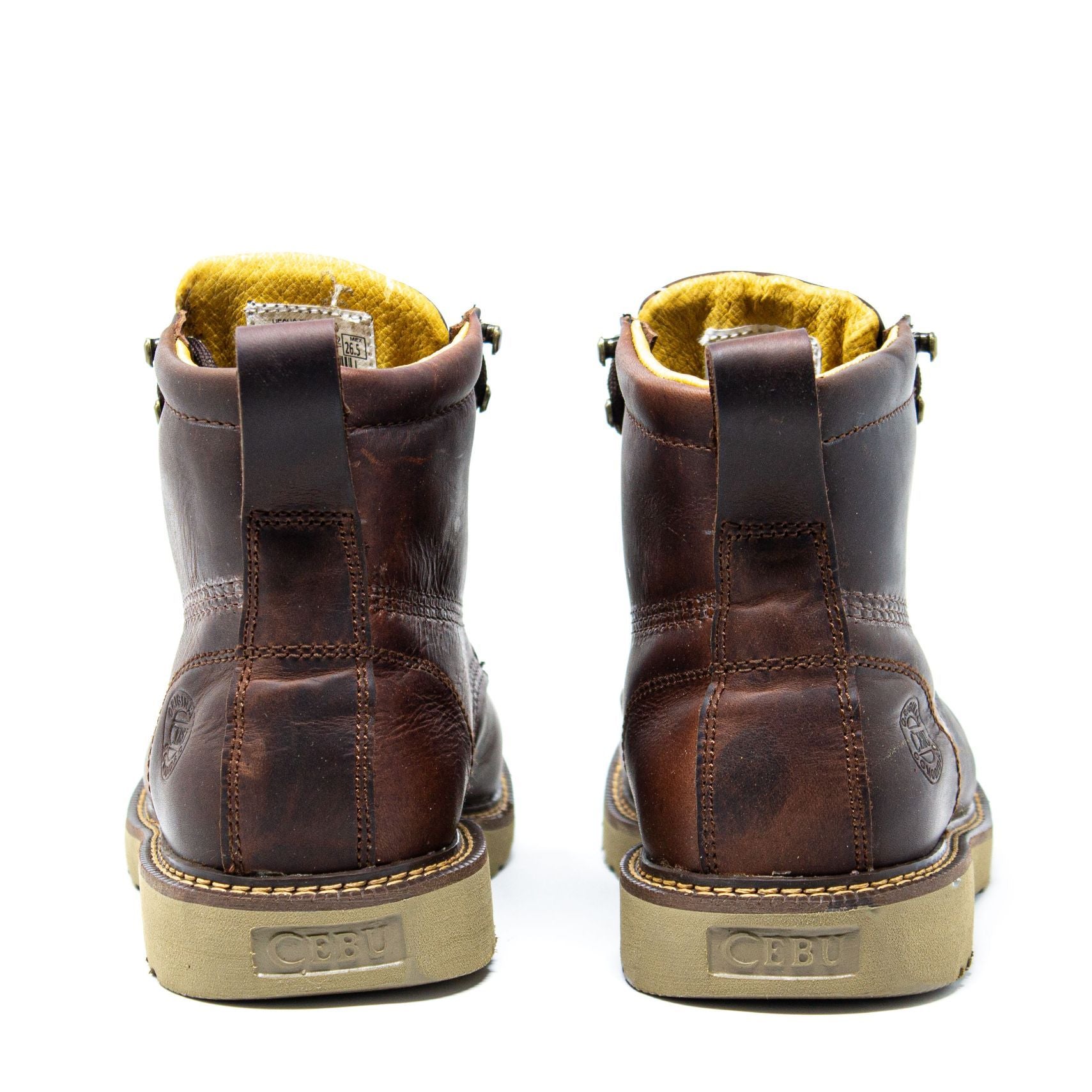 Men's Work Boots - Lightweight - Brown Work Boots - Cebu - 6" Work Boots - Brown 6in Work Boots