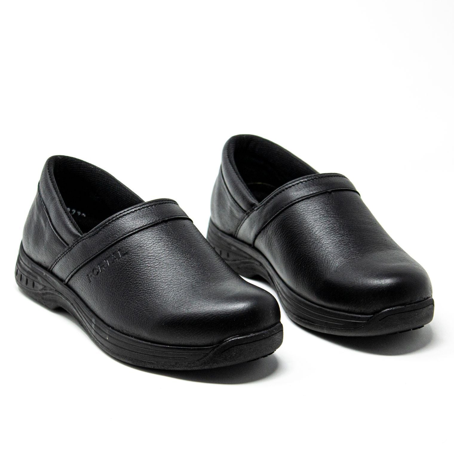Women's Work Shoes - Non Slip - Black Work Shoes - Fortal - Slip On Work Shoes - Negro Slip On Shoes