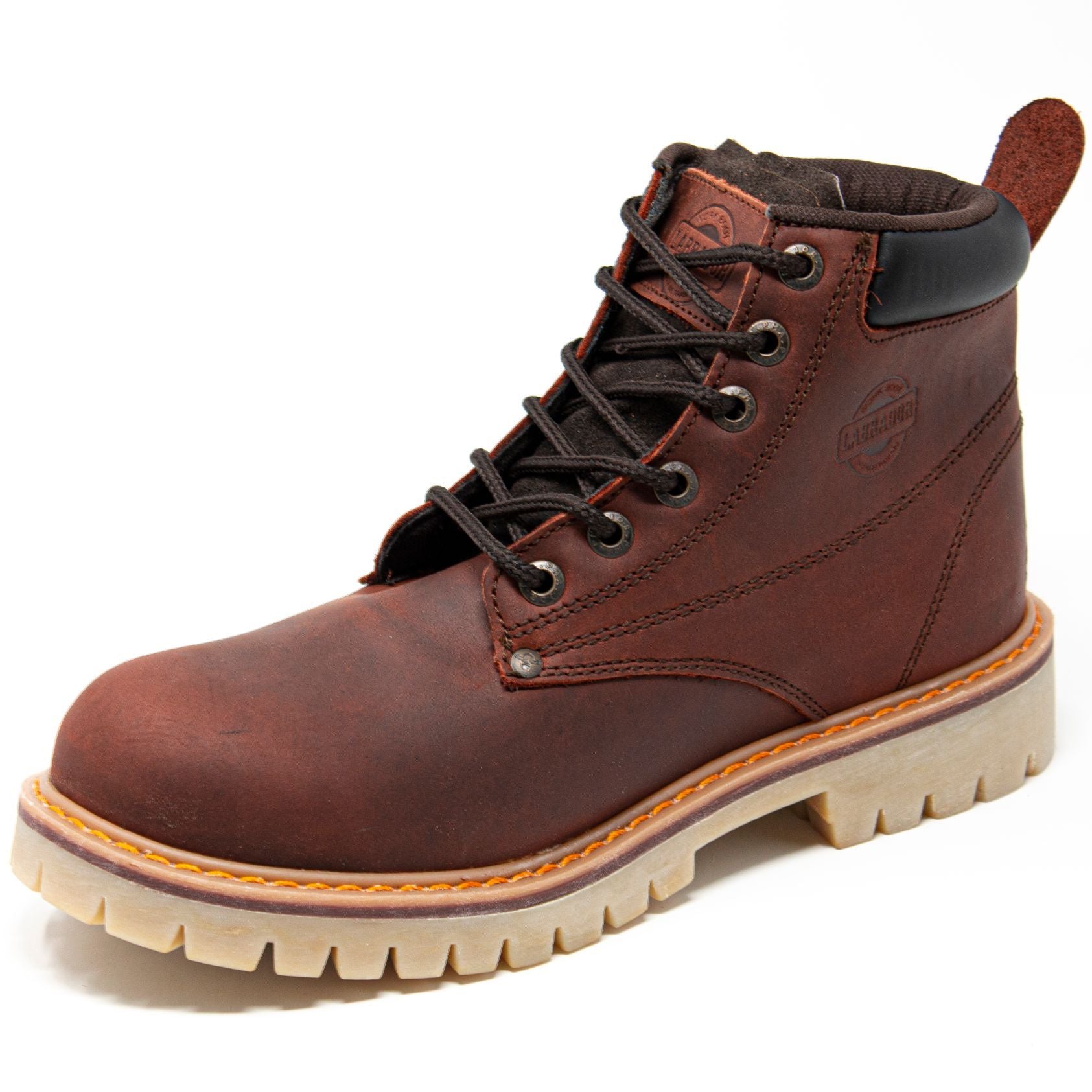 Men's Work Boots - Steel Toe & Heavy Duty - Brown Work Boots - Labrador - 6" Work Boots - Copper 6in Work Boots