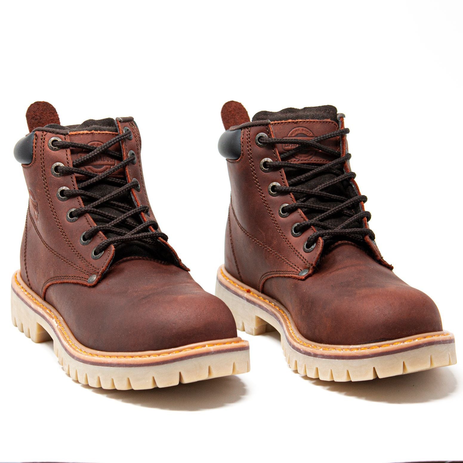 Men's Work Boots - Steel Toe & Heavy Duty - Brown Work Boots - Labrador - 6" Work Boots - Copper 6in Work Boots