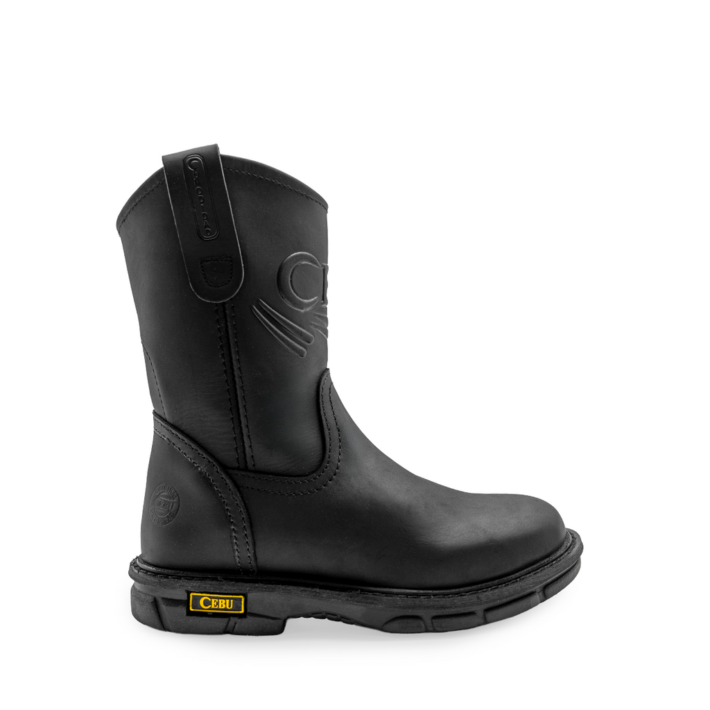 Men's High-Traction Work Boots - Superior Grip and Stability in Black