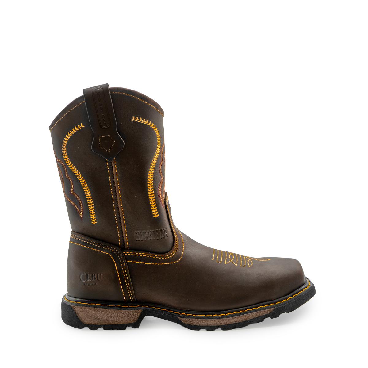 CEBU Men's Rodeo Composite-Toe Work Boot