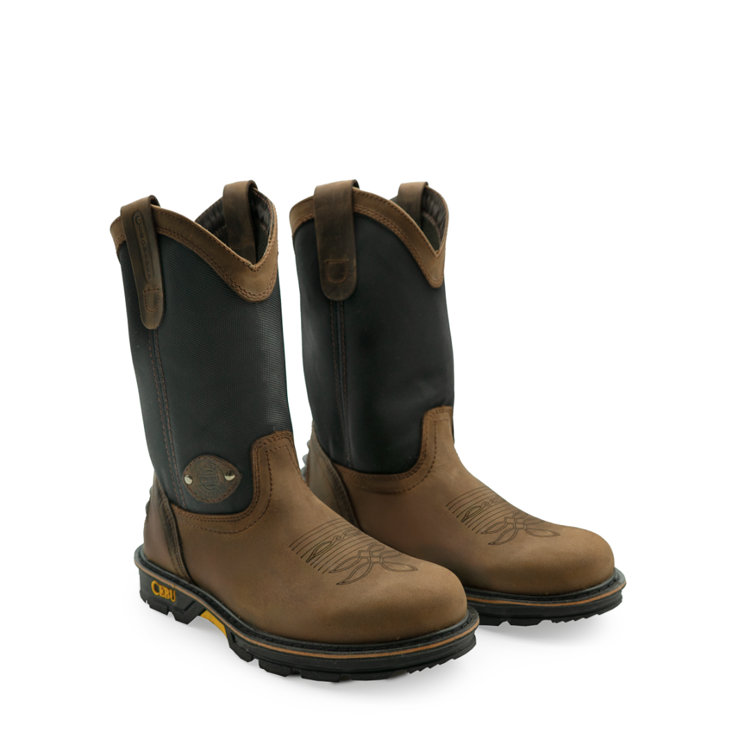 Botas de trabajo sin cordones de 10 "con punta suave HL100 para hombre