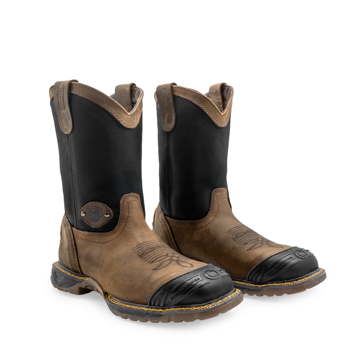 てつや Steel Toe Work Boots - Leather & Mesh - Cebu boots