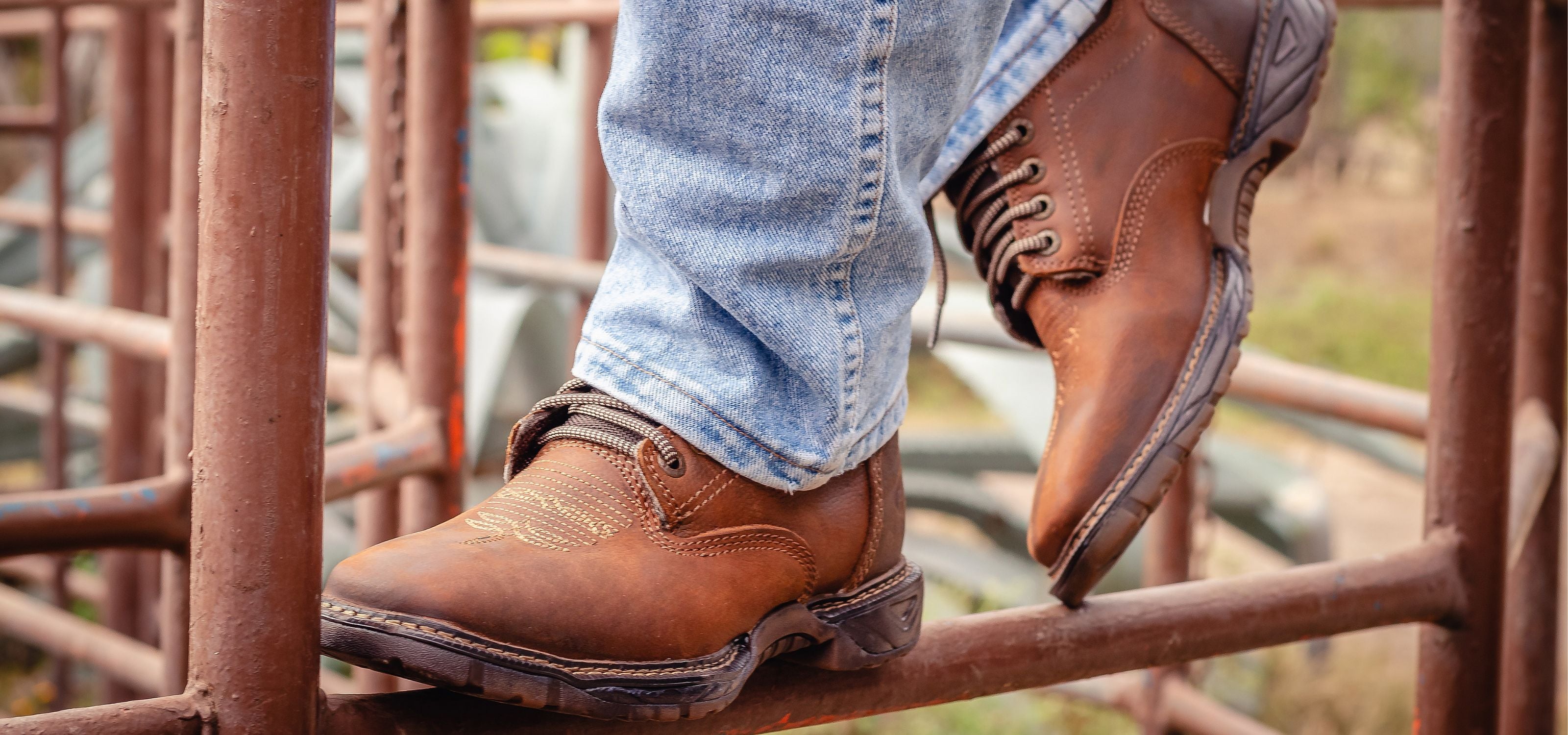 mens leather steel toe boots