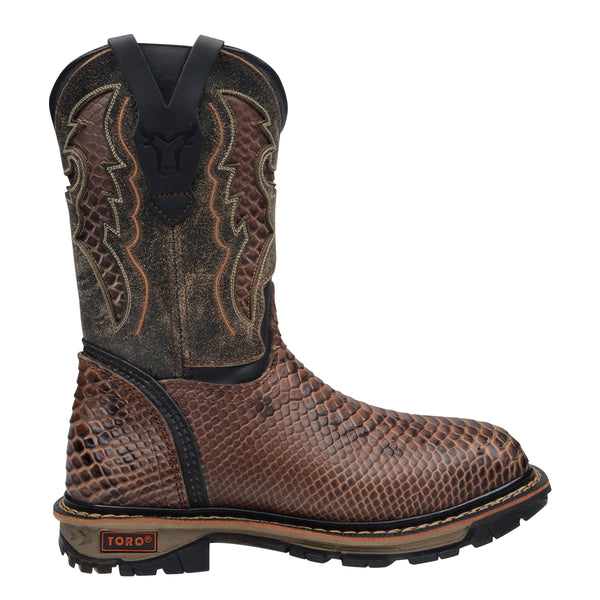 botas de trabajo para hombre cafe tallas grandes
