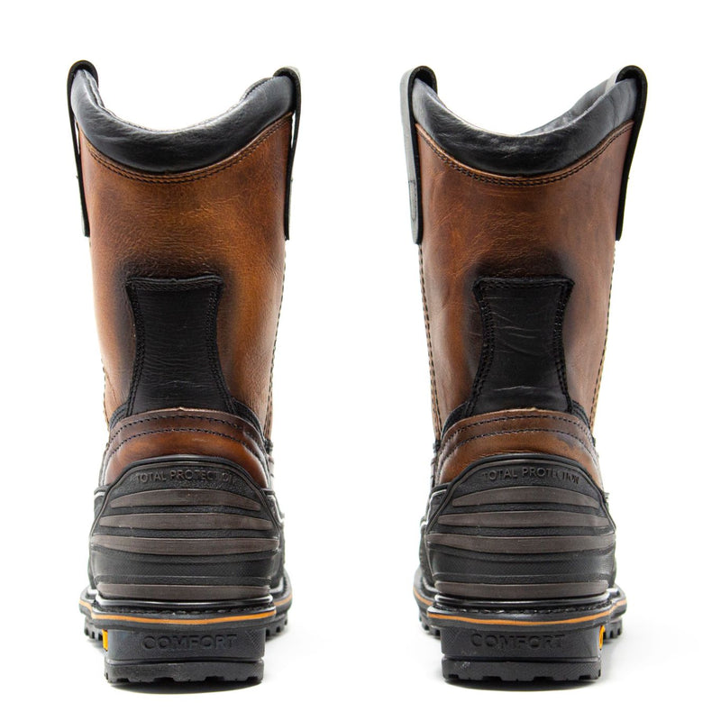 Botas de trabajo sin cordones Tk Guardax con punta de acero de 10 "para hombre