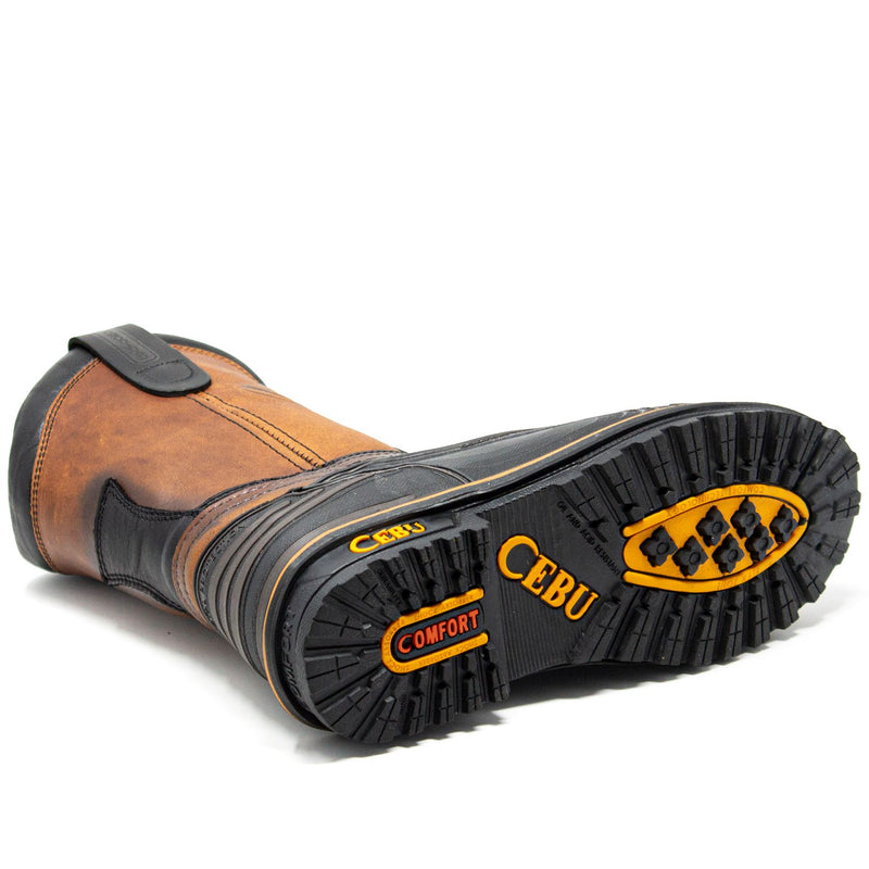 Botas de trabajo sin cordones Tk Guardax con punta de acero de 10 "para hombre
