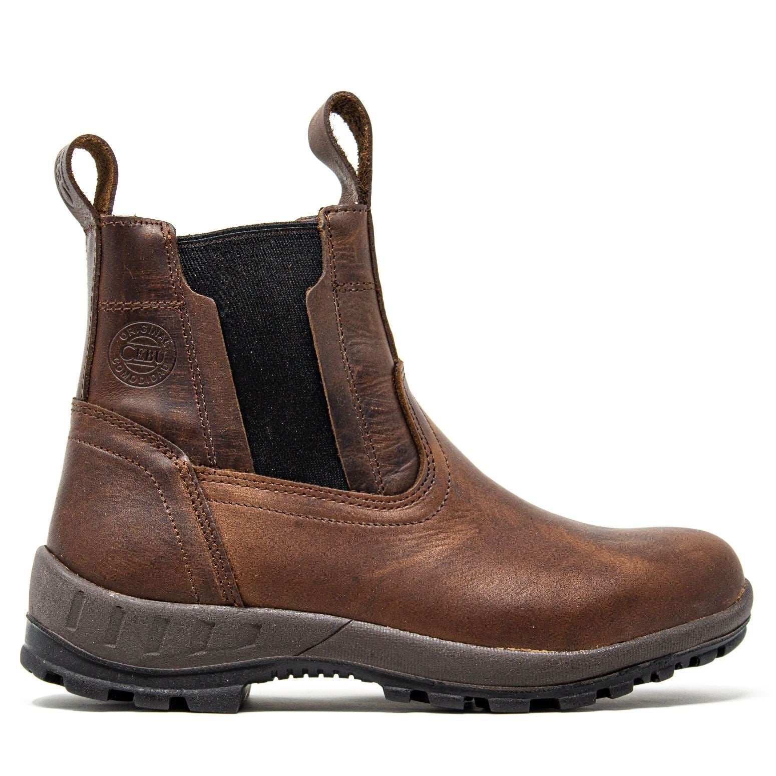 Ankle Work Boots with Steel Toe Flexible Lightweight Coffee Cebu boots