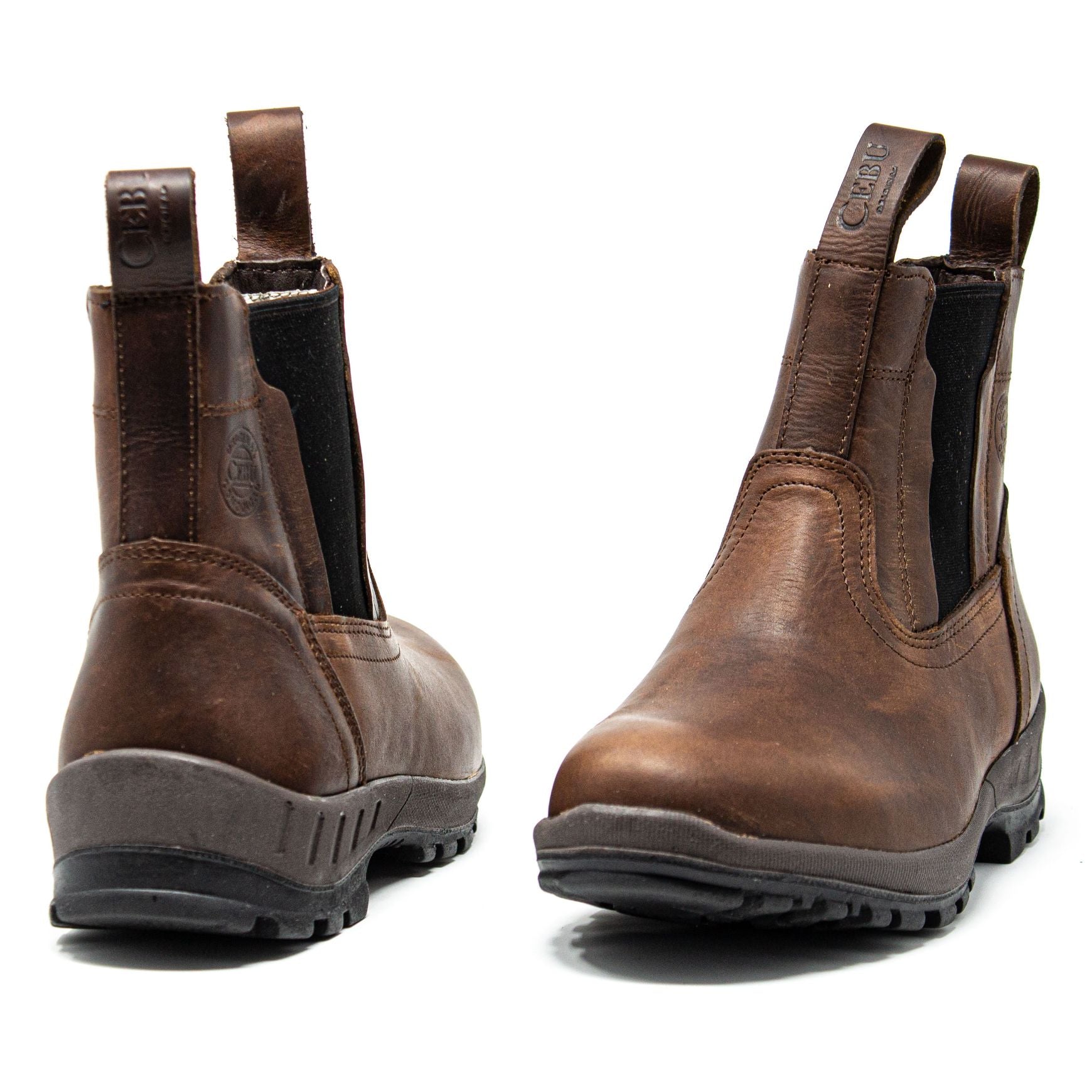 Ankle Work Boots with Steel Toe Flexible Lightweight Coffee Cebu boots