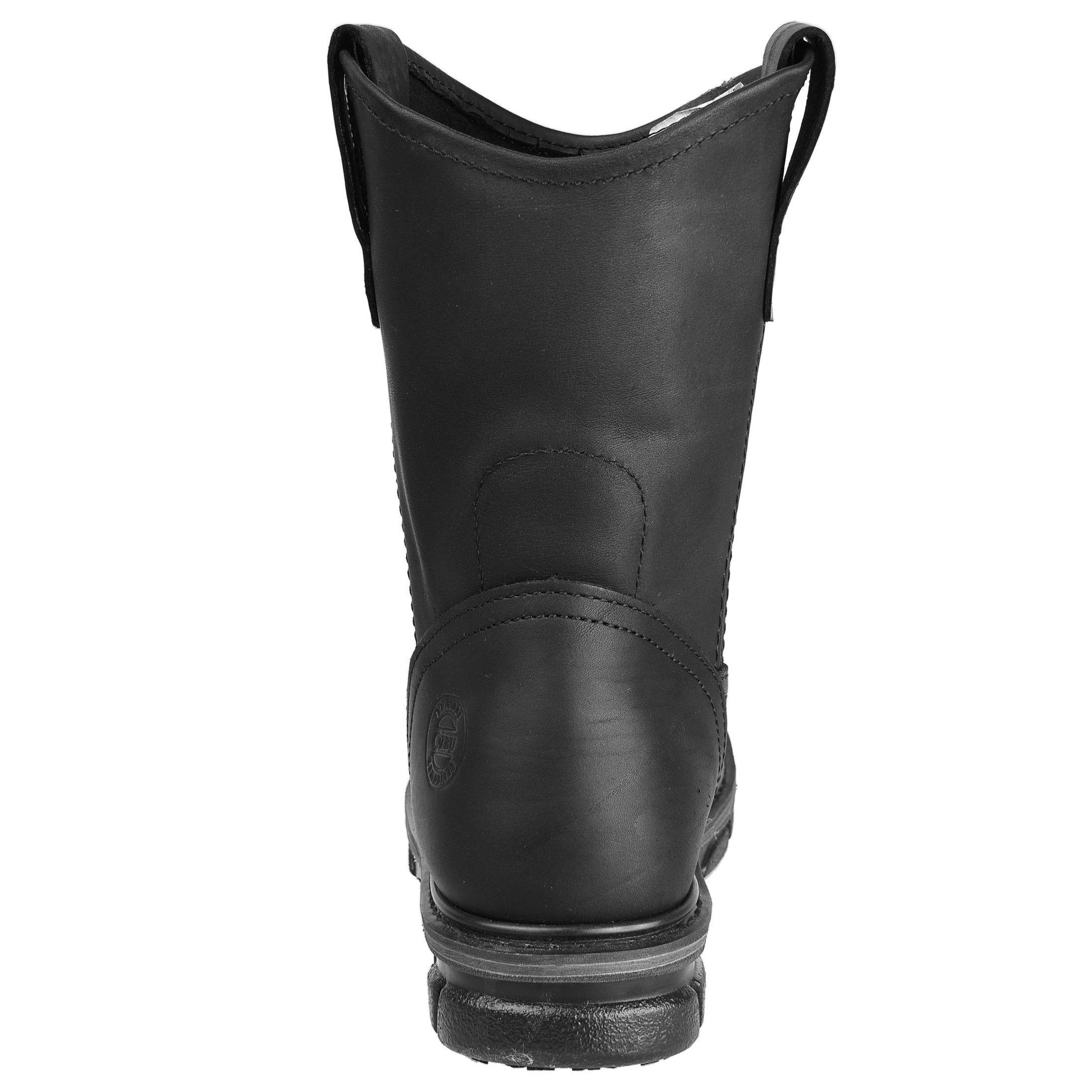 Men's Work Boots - Non Slip - Black Work Boots - Cebu - Pull On Work Boots - Black Wellington Work Boots
