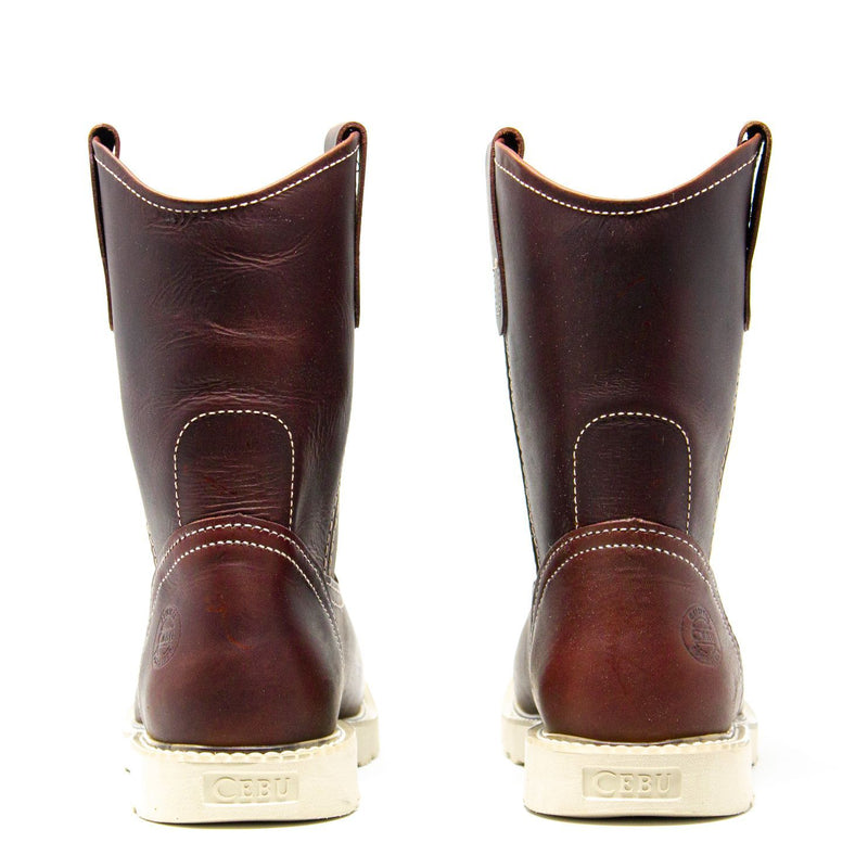 Men's Work Boots - Lightweight & Wedge Sole - Shedron Work Boots - Cebu - Pull On Work Boots - Shedron Wellington Work Boots