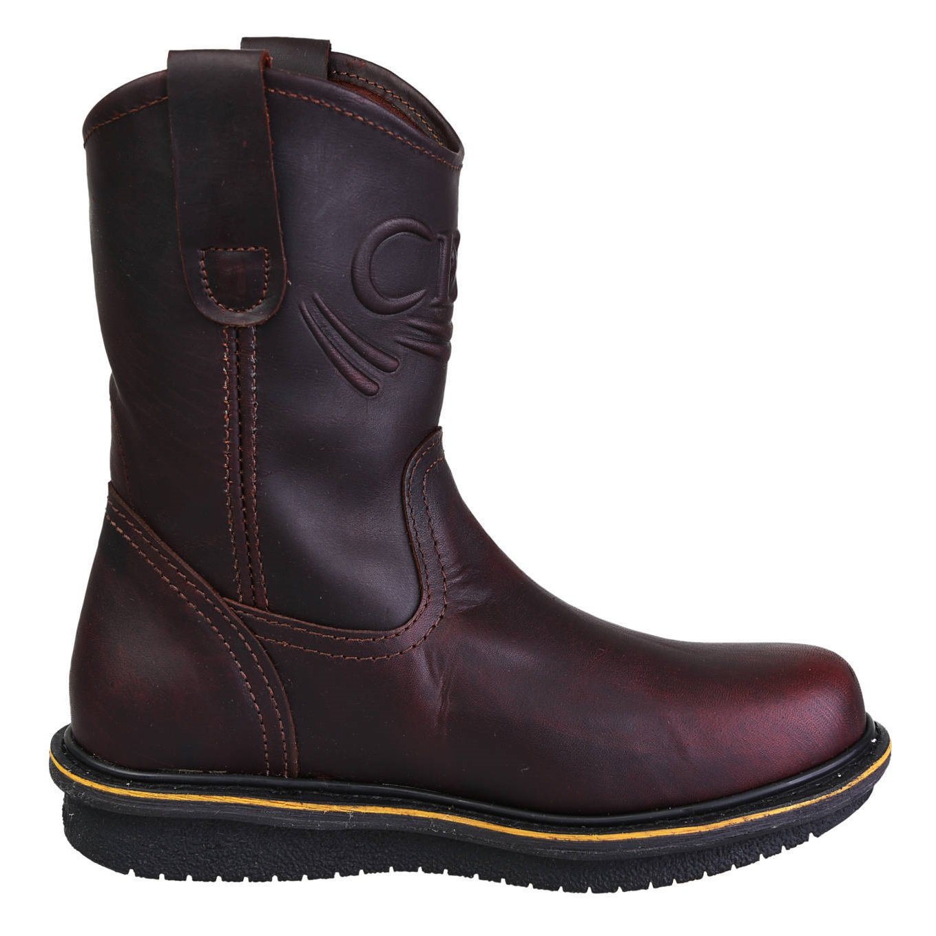 Men's Work Boots - Wedge Sole - Shedron Work Boots - Cebu - Pull On Work Boots - Shedron Wellington Work Boots