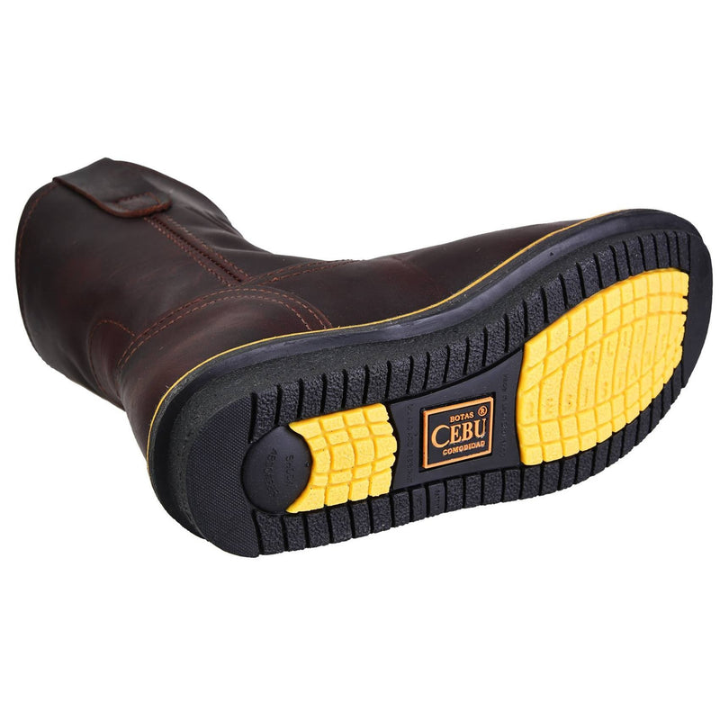 Men's Work Boots - Wedge Sole - Shedron Work Boots - Cebu - Pull On Work Boots - Shedron Wellington Work Boots