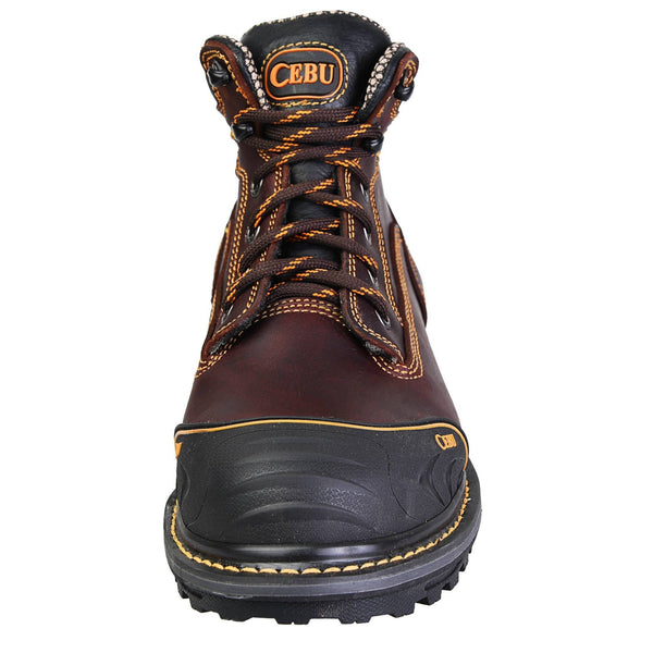 Men's Work Boots - Heavy Duty & Rubber Shield - Shedron Work Boots - Cebu - 6" Work Boots - Shedron 6in Work Boots