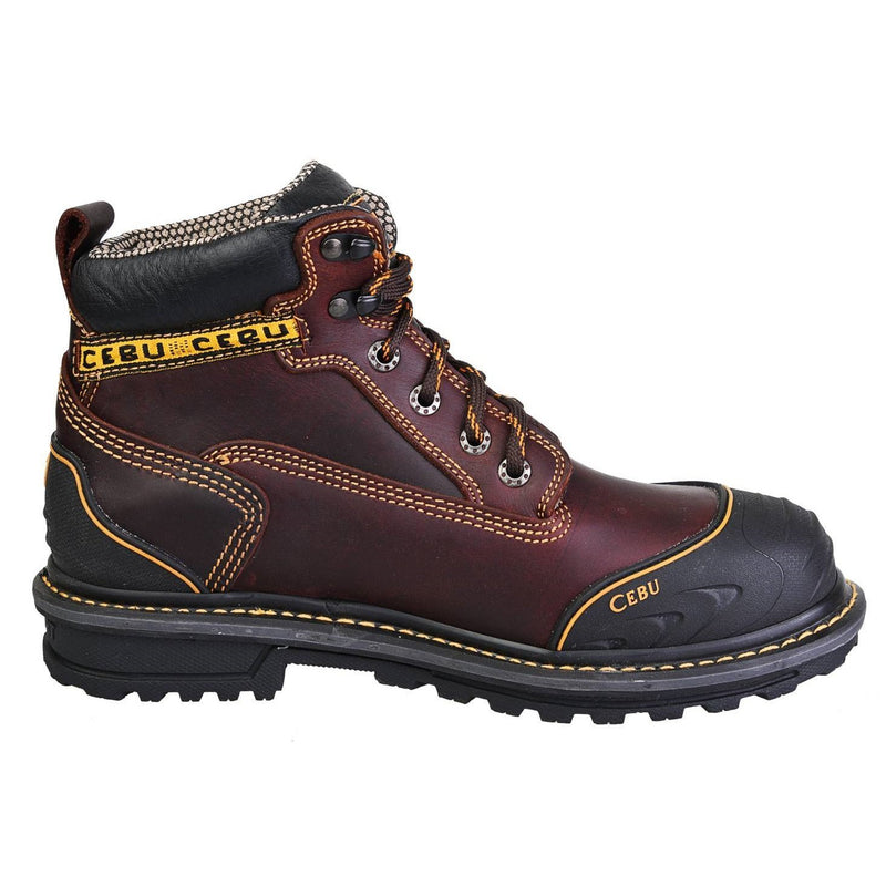 Men's Work Boots - Heavy Duty & Rubber Shield - Shedron Work Boots - Cebu - 6" Work Boots - Shedron 6in Work Boots