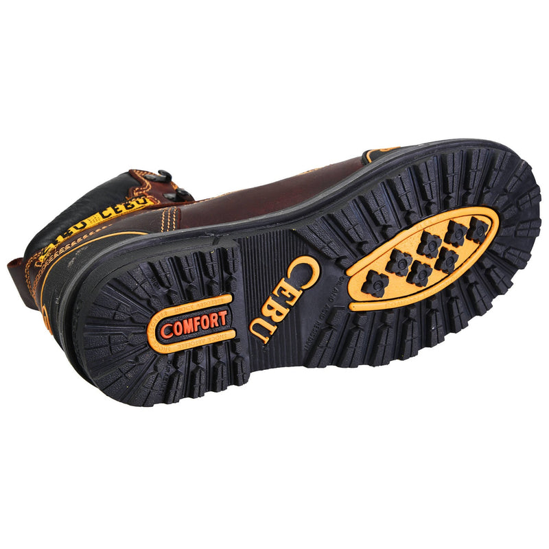 Men's Work Boots - Heavy Duty & Rubber Shield - Shedron Work Boots - Cebu - 6" Work Boots - Shedron 6in Work Boots