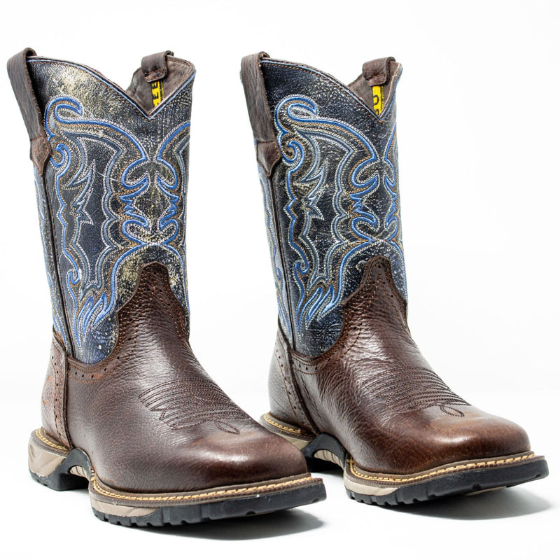 Botas de trabajo sin cordones de 10 "con punta de acero Tonka para hombre