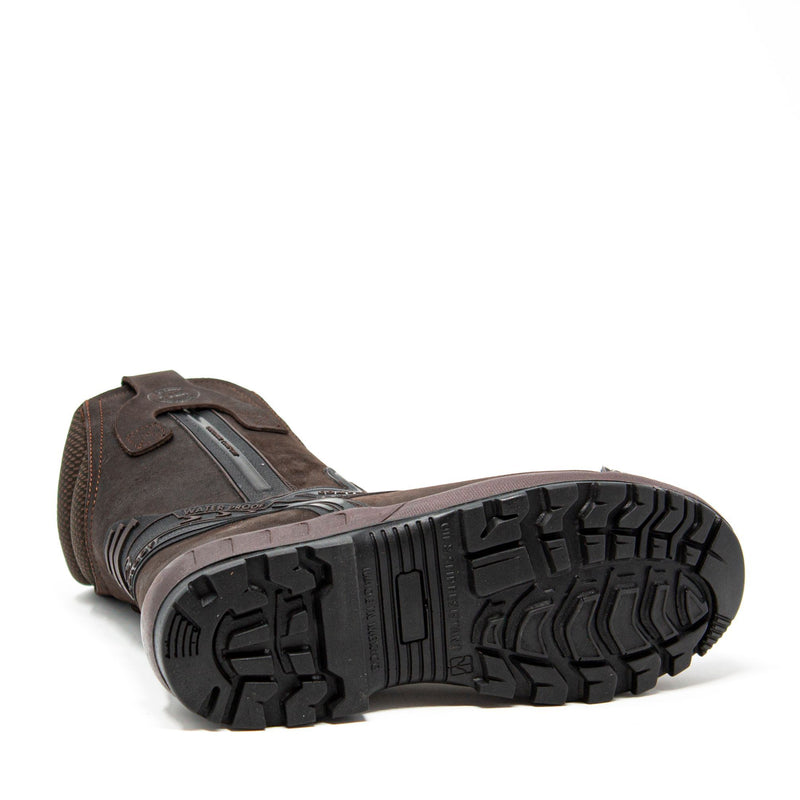 Men's Work Boots - Waterproof - Brown Work Boots - Cebu - Pull On Work Boots - Brown Wellington Work Boots