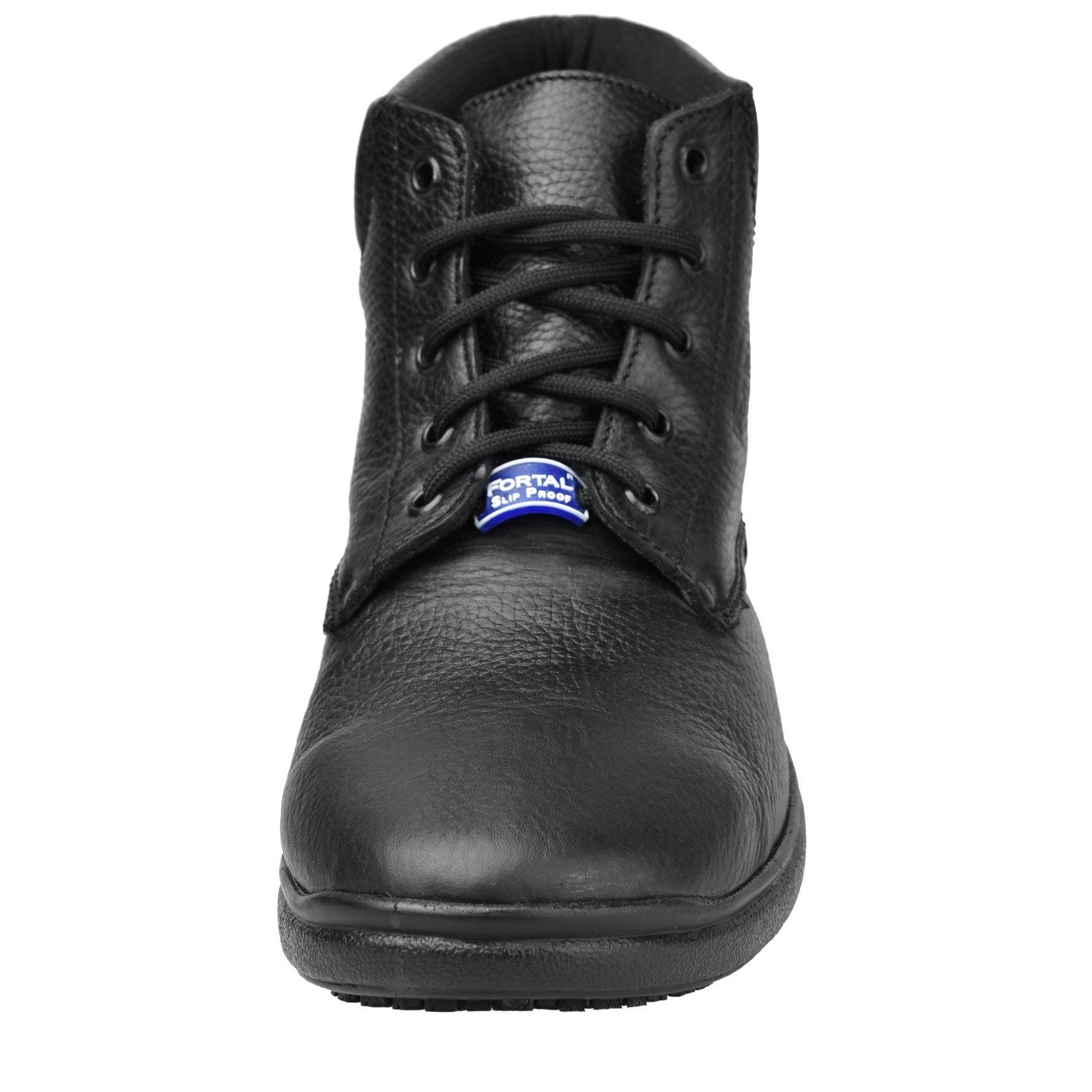 Men's Work Boots - Non Slip - Black Work Boots - Fortal - 6" Work Boots - Black 6in Work Boots