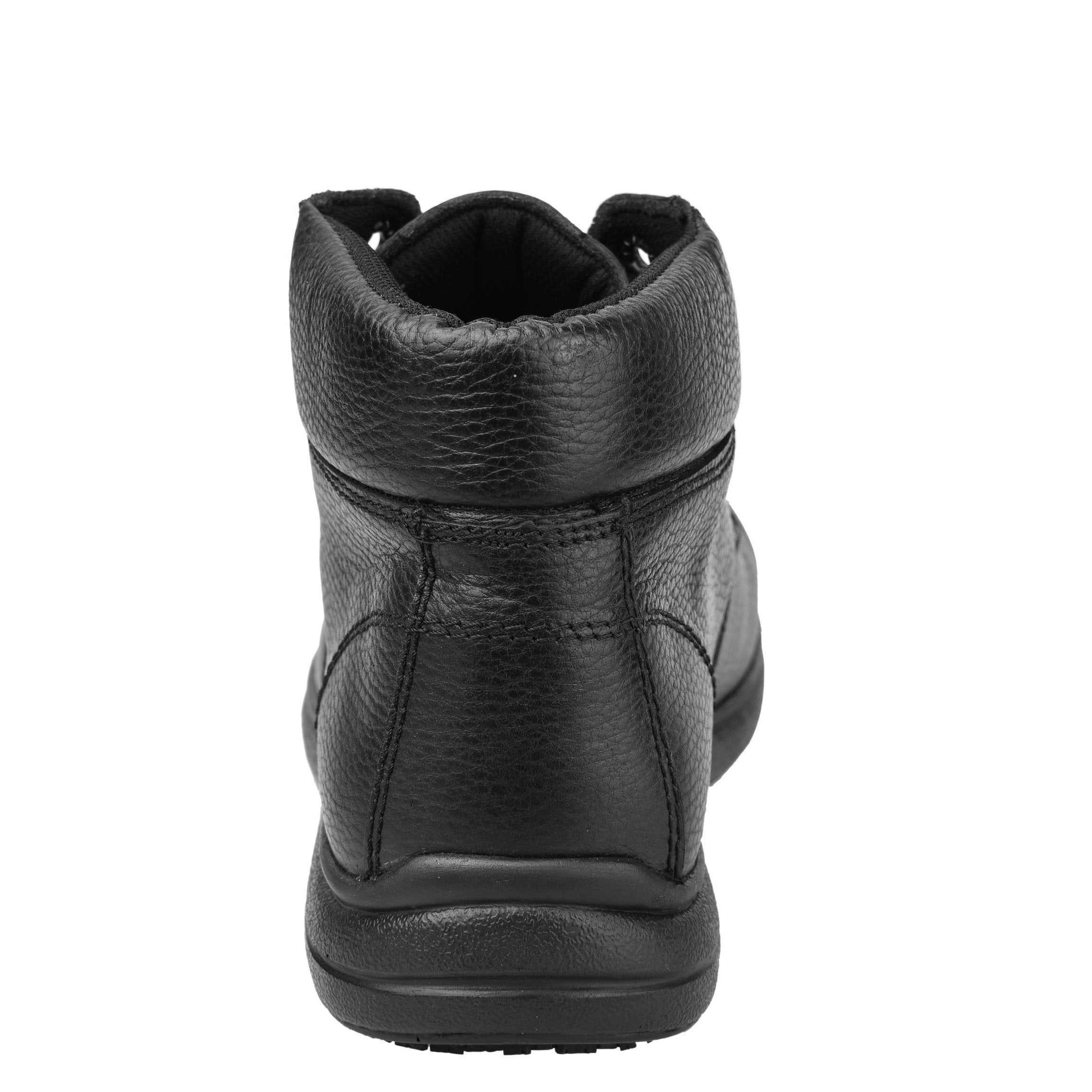 Men's Work Boots - Non Slip - Black Work Boots - Fortal - 6" Work Boots - Black 6in Work Boots