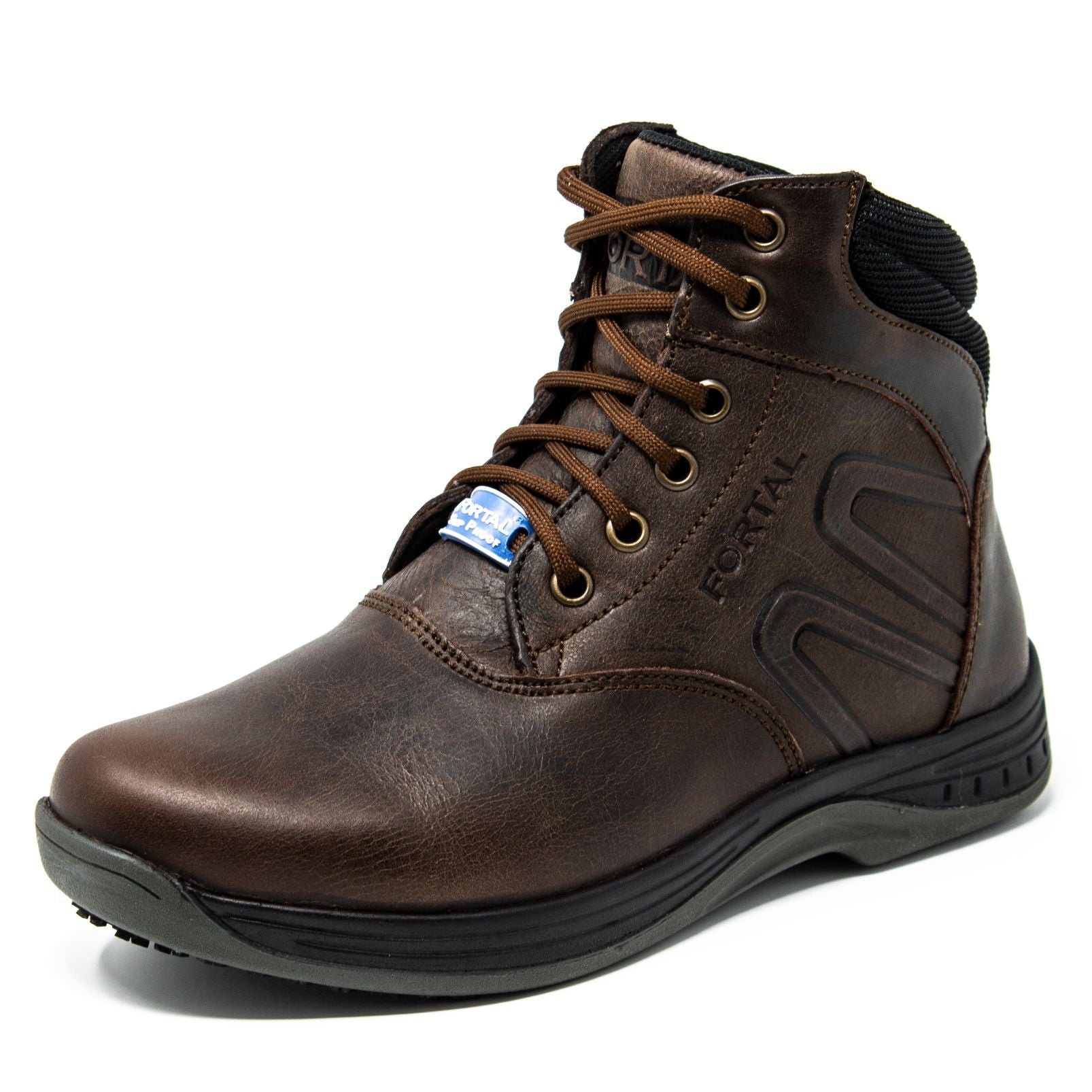 Women's Work Boots - Non Slip - Brown Work Boots - Fortal - 6" Work Boots - Brown 6in Work Boots