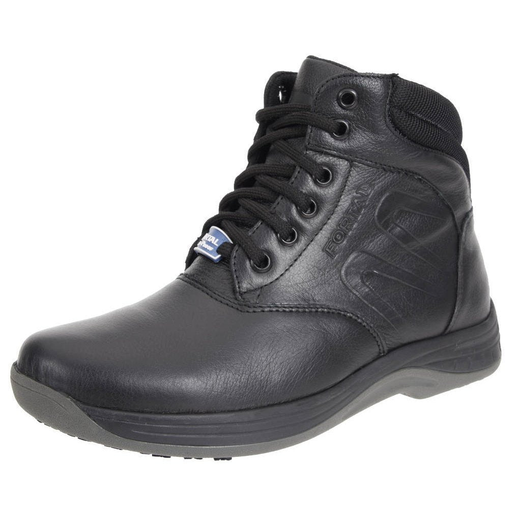 Women's Work Boots - Non Slip - Black Work Boots - Fortal - 6" Work Boots - Black 6in Work Boots
