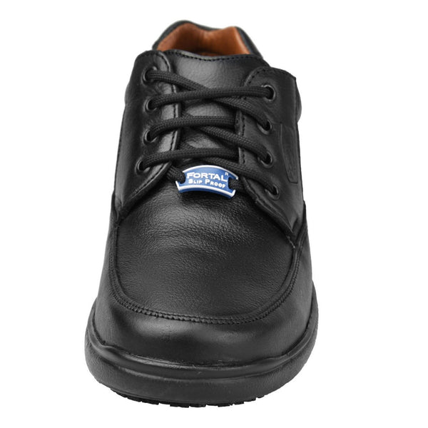 Men's Work Shoes - Non Slip - Black Work Shoes - Fortal - Work Shoes - Black Lace Up Work Shoes