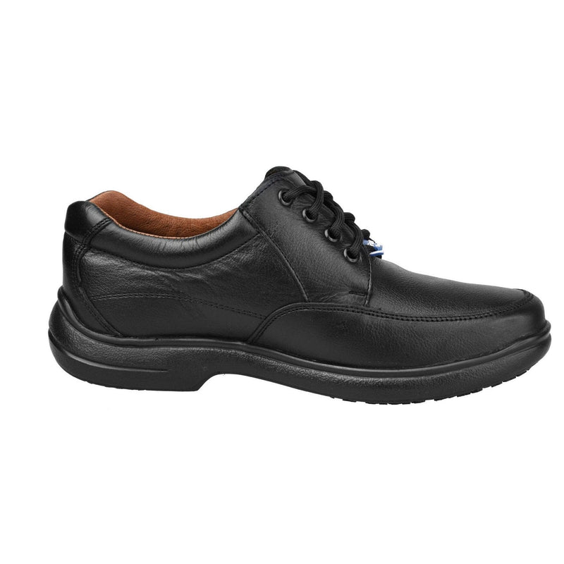 Men's Work Shoes - Non Slip - Black Work Shoes - Fortal - Work Shoes - Black Lace Up Work Shoes