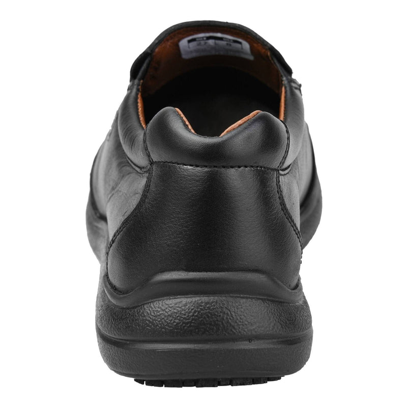 Men's Work Shoes - Non Slip - Black Work Shoes - Fortal - Slip On Work Shoes - Black Slip On Shoes