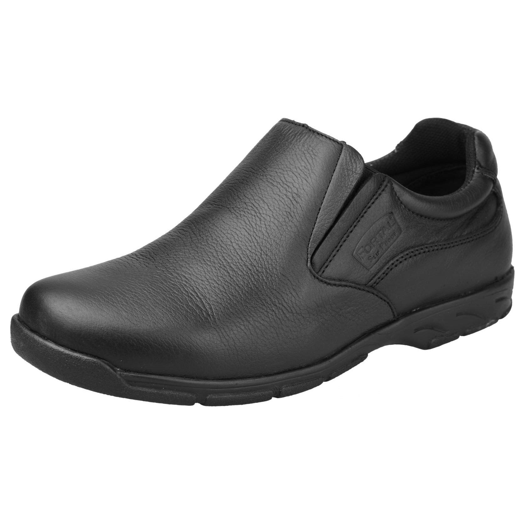 Women's Work Shoes - Non Slip - Black Work Shoes - Fortal - Slip On Work Shoes - Black Slip On Shoes