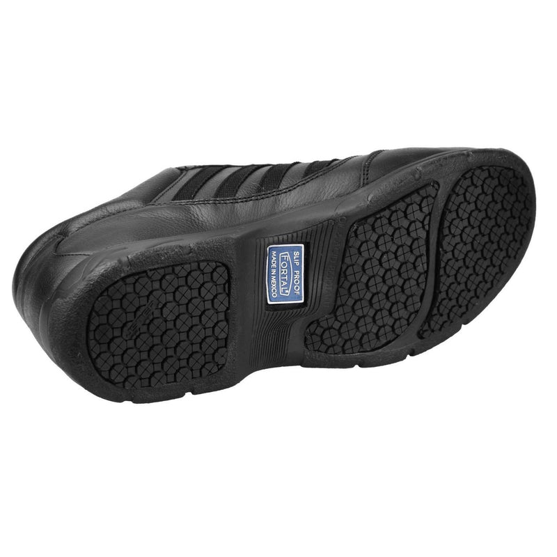 Women's Work Shoes - Non Slip - Black Work Shoes - Fortal - Work Shoes - Black Lace Up Work Shoes