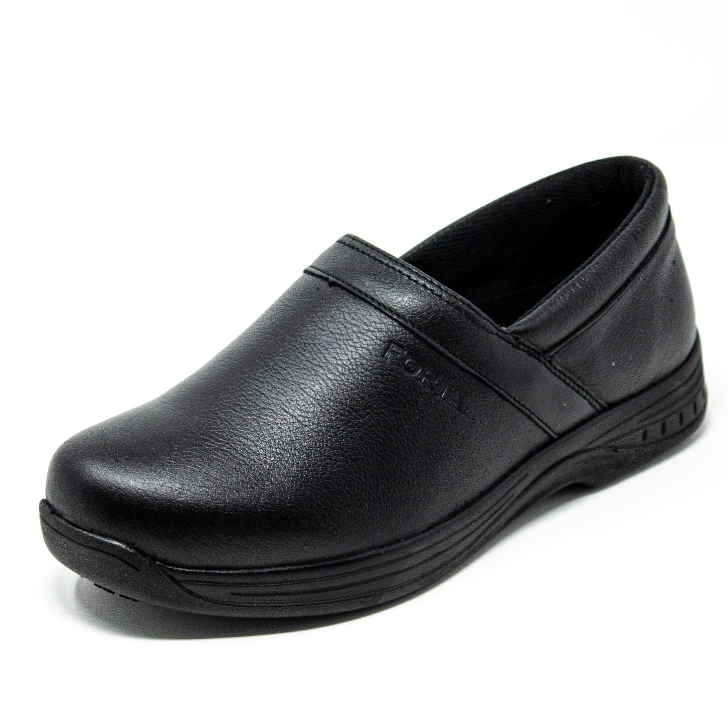 Women's Work Shoes - Non Slip - Black Work Shoes - Fortal - Slip On Work Shoes - Negro Slip On Shoes