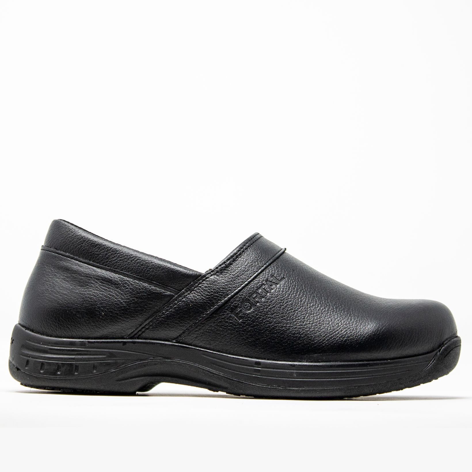 Women's Work Shoes - Non Slip - Black Work Shoes - Fortal - Slip On Work Shoes - Negro Slip On Shoes