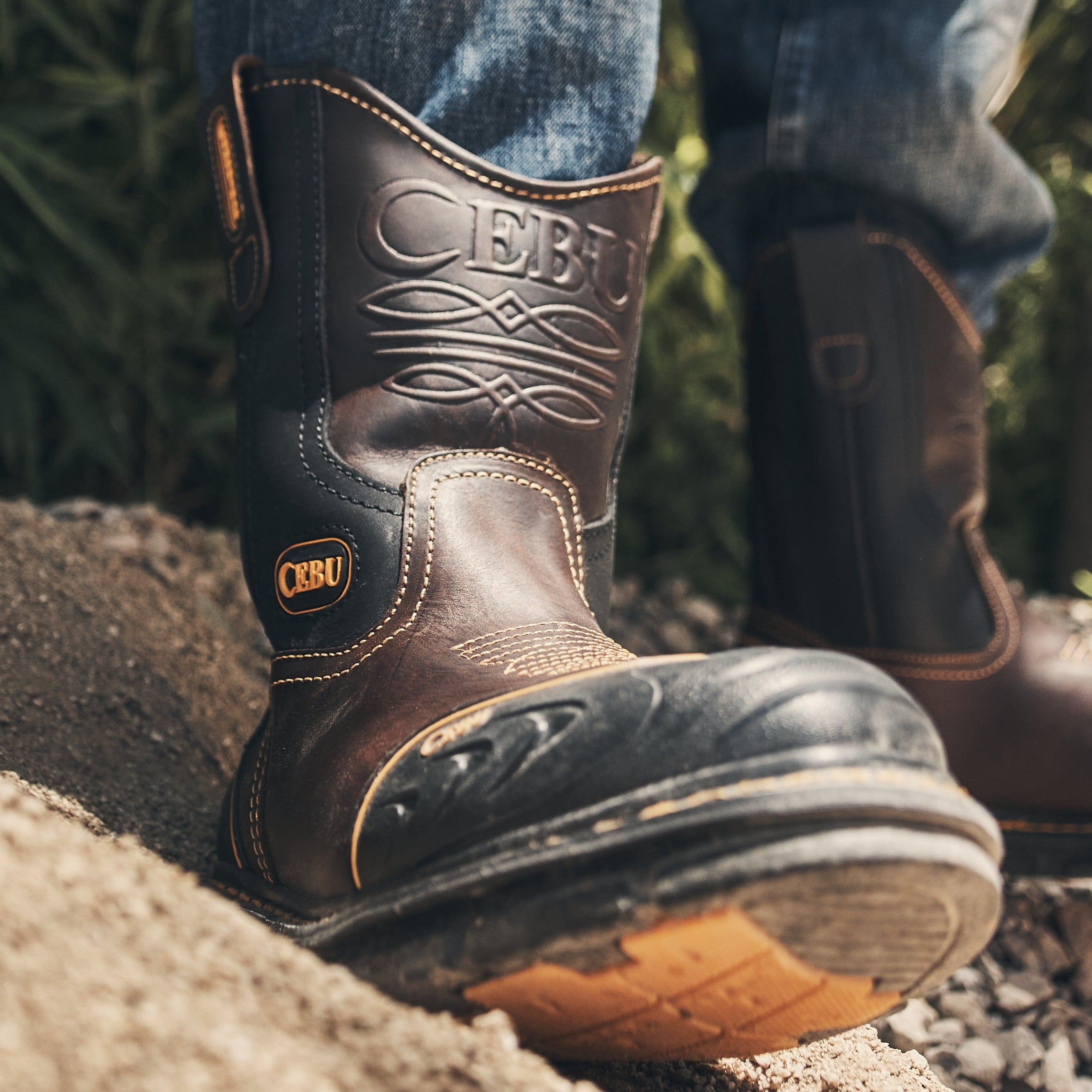 Men's Farmer Steel Toe 10" Pull On Work Boots