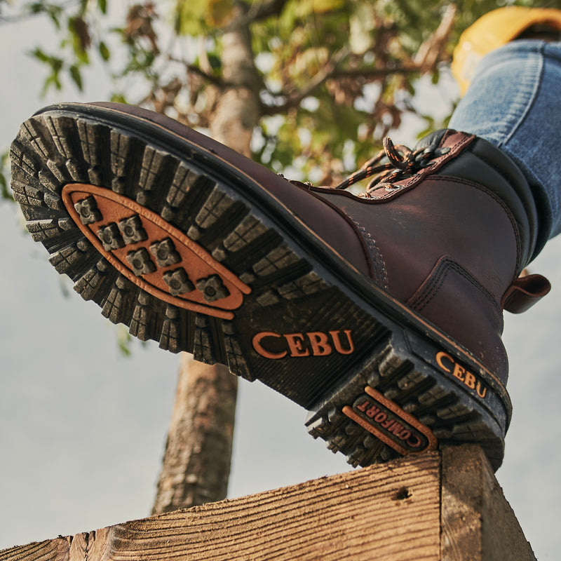 Botas de trabajo de 8 "con punta de acero Tk Lacer para hombre