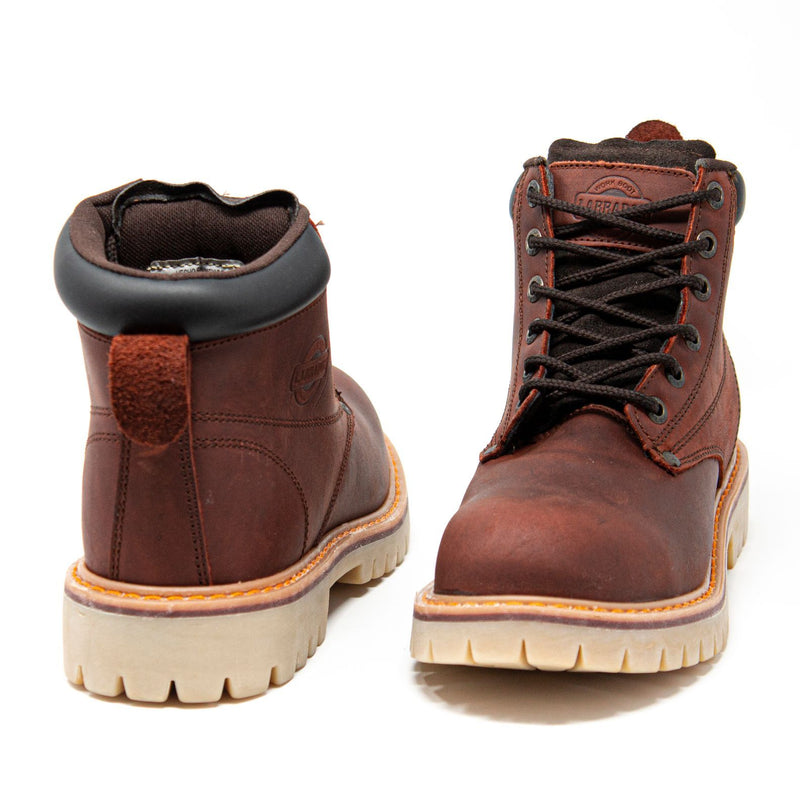 Men's Work Boots - Steel Toe & Heavy Duty - Brown Work Boots - Labrador - 6" Work Boots - Copper 6in Work Boots