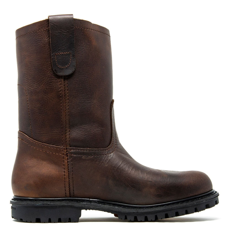 Men's Work Boots - Heavy Duty - Brown Work Boots - Labrador - Pull On Work Boots - Chocolate Wellington Work Boots